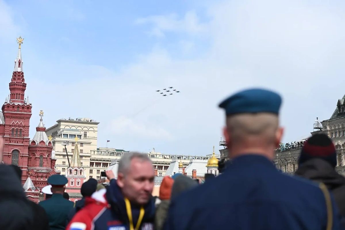 Авиационная часть Парада Победы на Красной площади. Фото © Life.ru