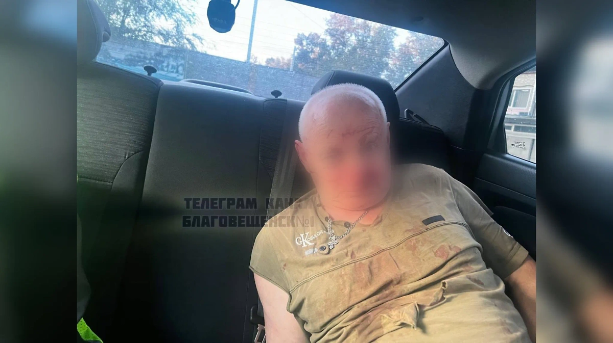 Водитель Евгений Бакарюкин, который сбил пешеходов в Благовещенске. Фото © Telegram / Благовещенск № 1