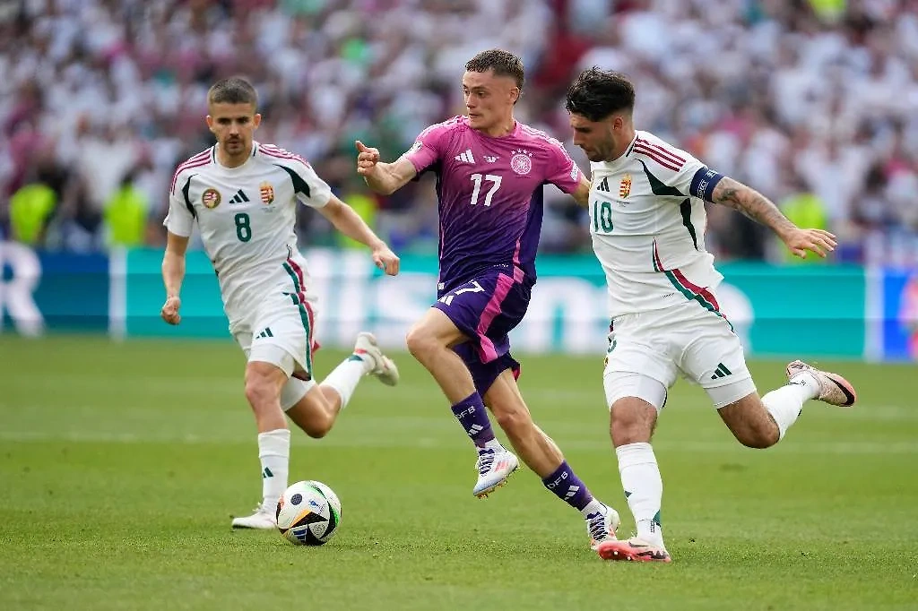 Фрагмент матча Германии и Венгрии на Евро-2024. Обложка © ТАСС / AP