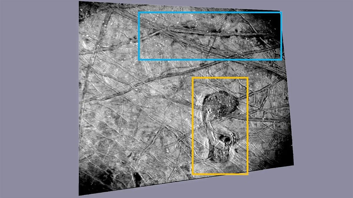 Структура "Утконос" на спутнике Юпитера Европе. Фото © nasa.gov