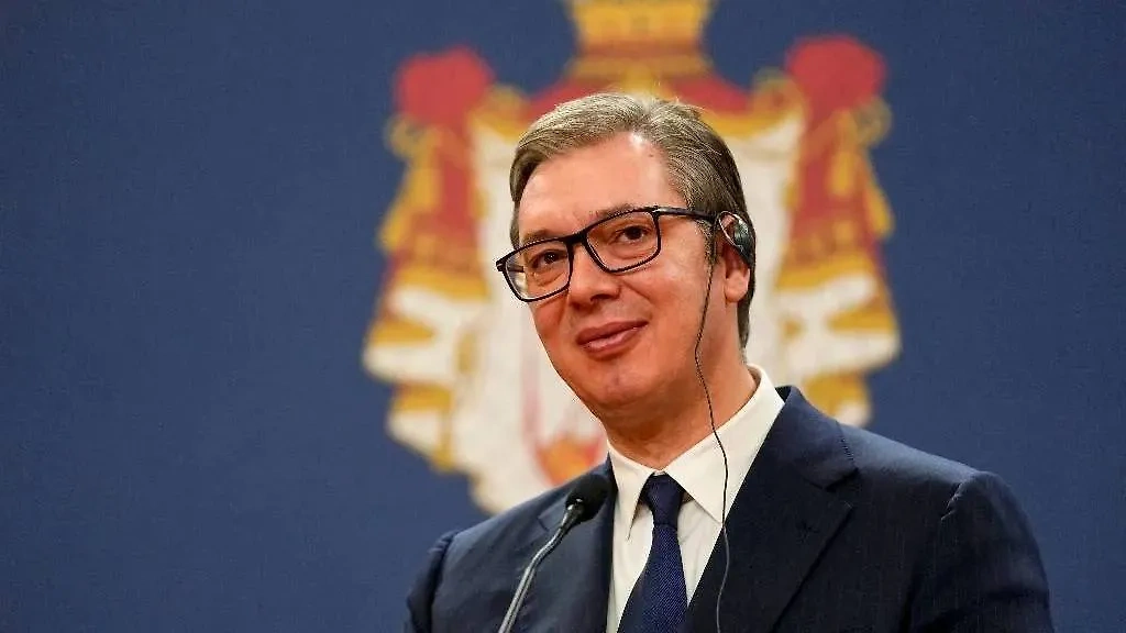 Президент Сербии Александр Вучич. Фото © ТАСС / AP / Darko Vojinovic