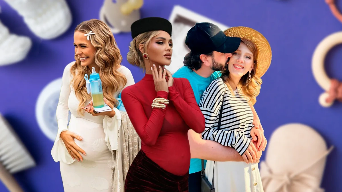 Кто из российских звёзд станет мамой в 2024 году: беременные актрисы. Обложка © Telegram / LizaArzamasova, Mariapogas, khilkevich_anna, © Freepik