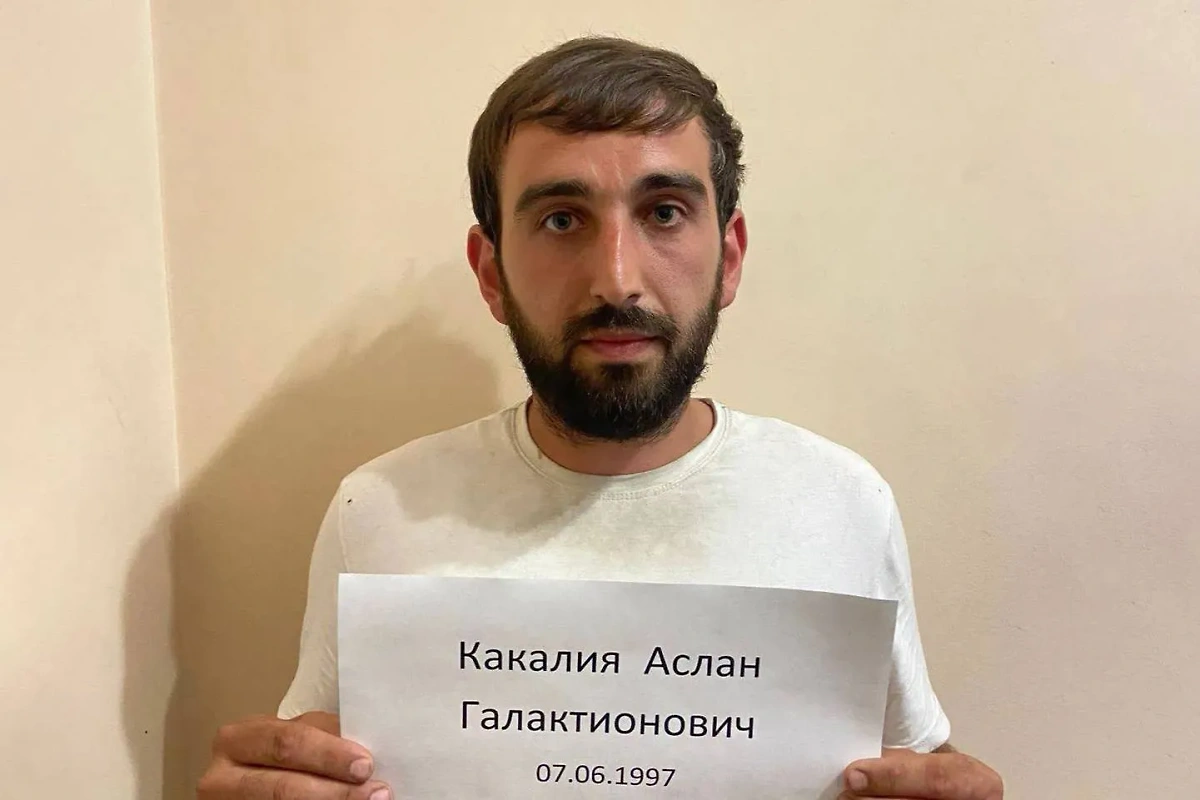 Подозреваемый в стрельбе на границе России с Абхазией. Фото © Telegram / МВД Абхазии