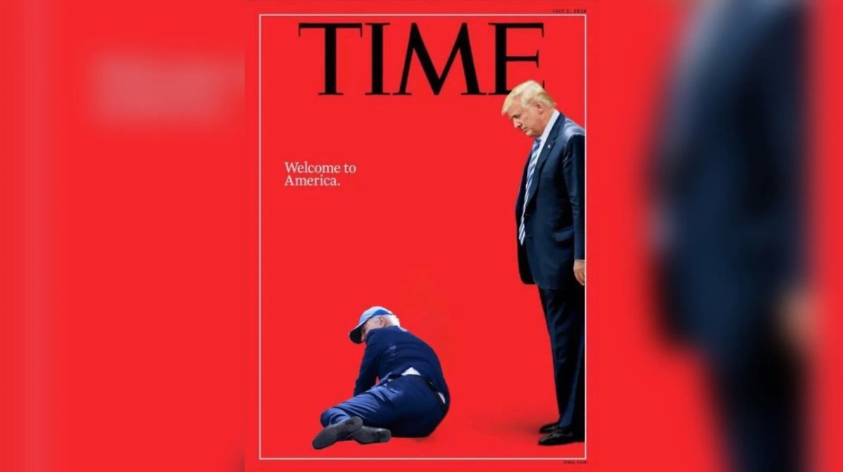 Шуточная обложка журнала Time. Обложка © X / Time