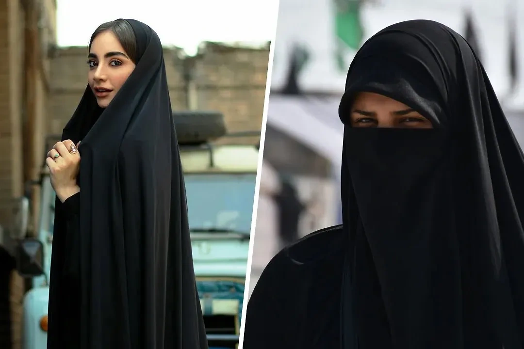 Девушка в хиджабе и женщина в никабе. Обложка © Коллаж Life.ru / unsplash / Raamin ka / unsplash / أخٌ‌في‌الله