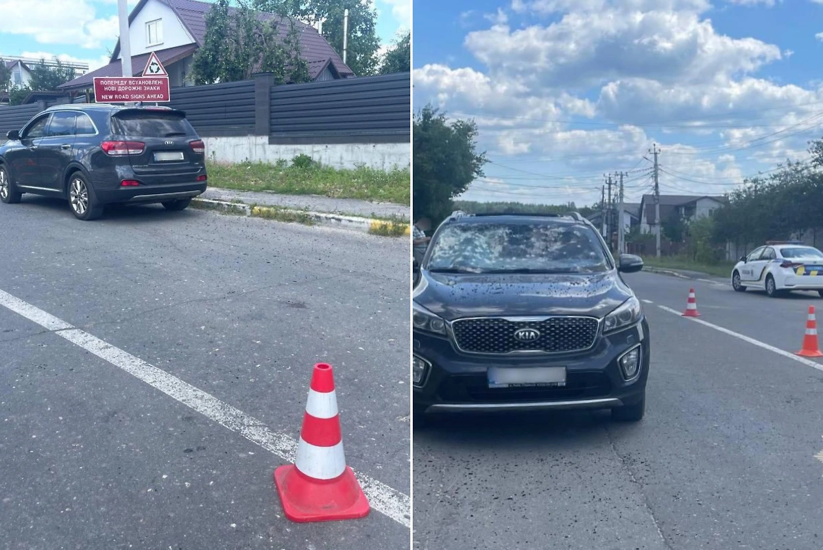 Мужчина взорвал гранату в машине незнакомца в Буче. Фото © Национальная полиция Украины