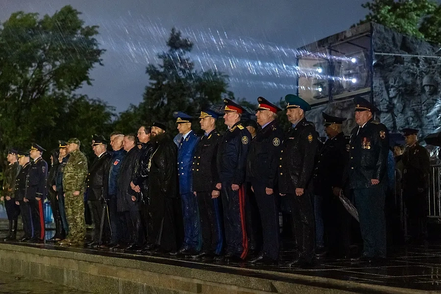 Акция "Завтра была война" на Мамаевом кургане. Фото © Пресс-служба Администрации Волгоградской области