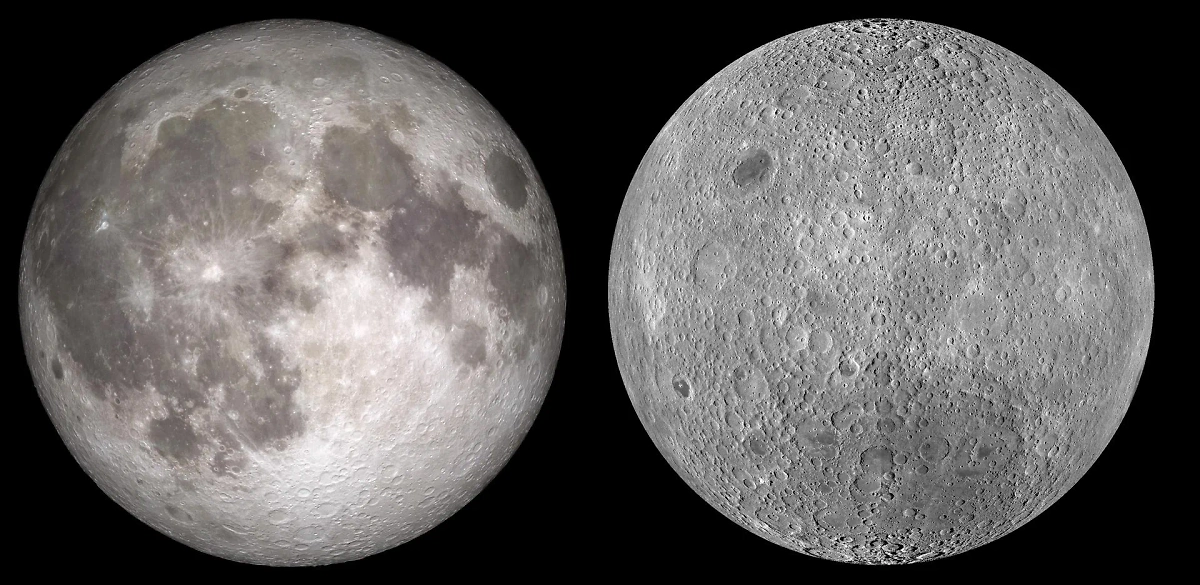 Видимая и обратная стороны Луны. Фото © Flickr / NASA Goddard Space Flight Center