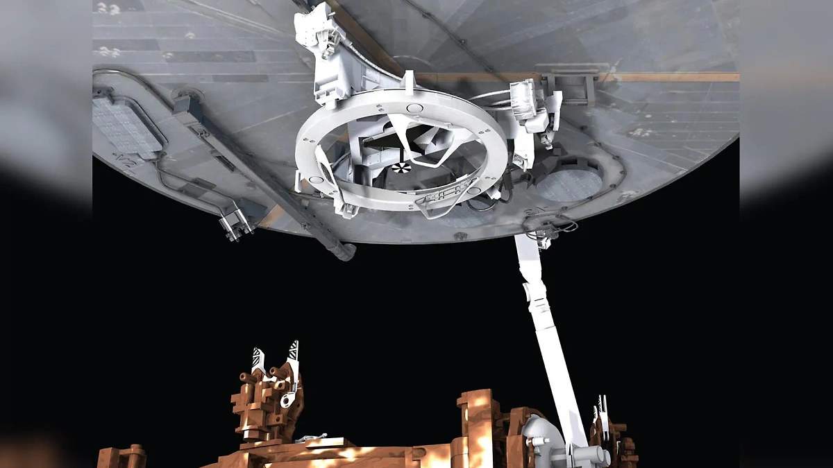 Стыковочное устройство, установленное на космическом телескопе Hubble. Фото © Esahubble.org 