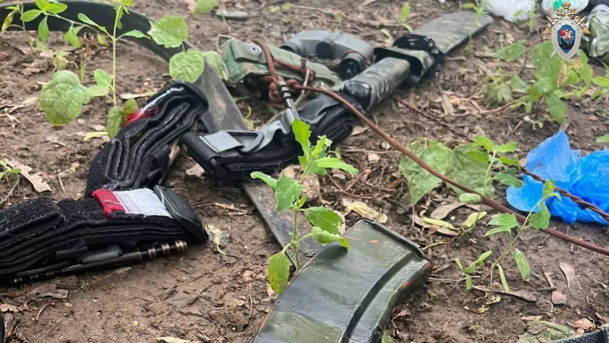 Предполагаемое оружие киллера, задержанного на западе Москвы. Фото © Telegram/Столичный СК