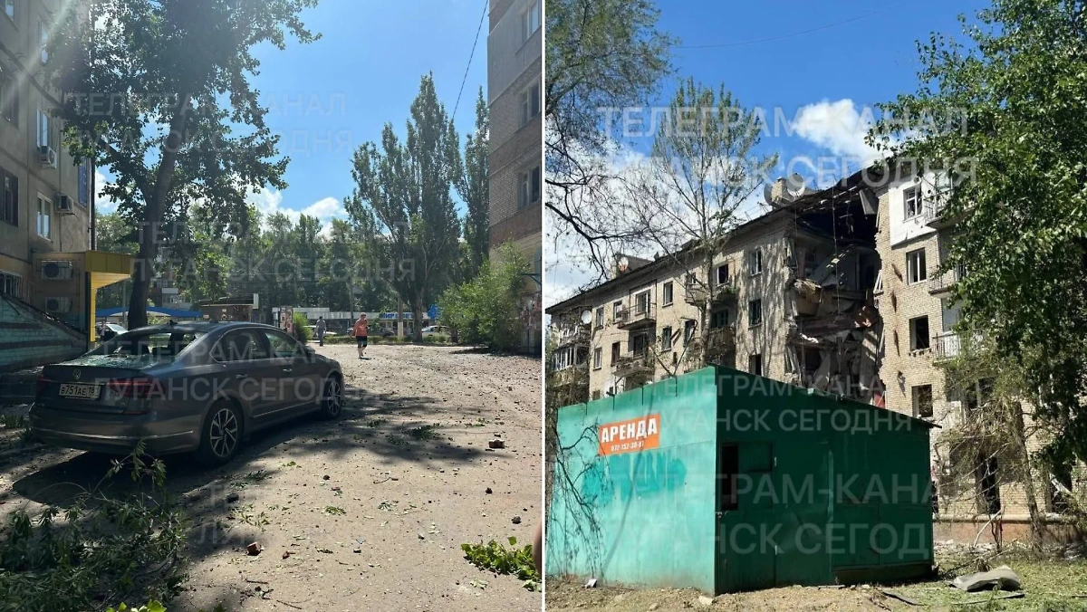 ВСУ обстреляли Луганск 7 июня. Фото © Telegram/ЛУГАНСК СЕГОДНЯ ЛНР | ДОНБАСС