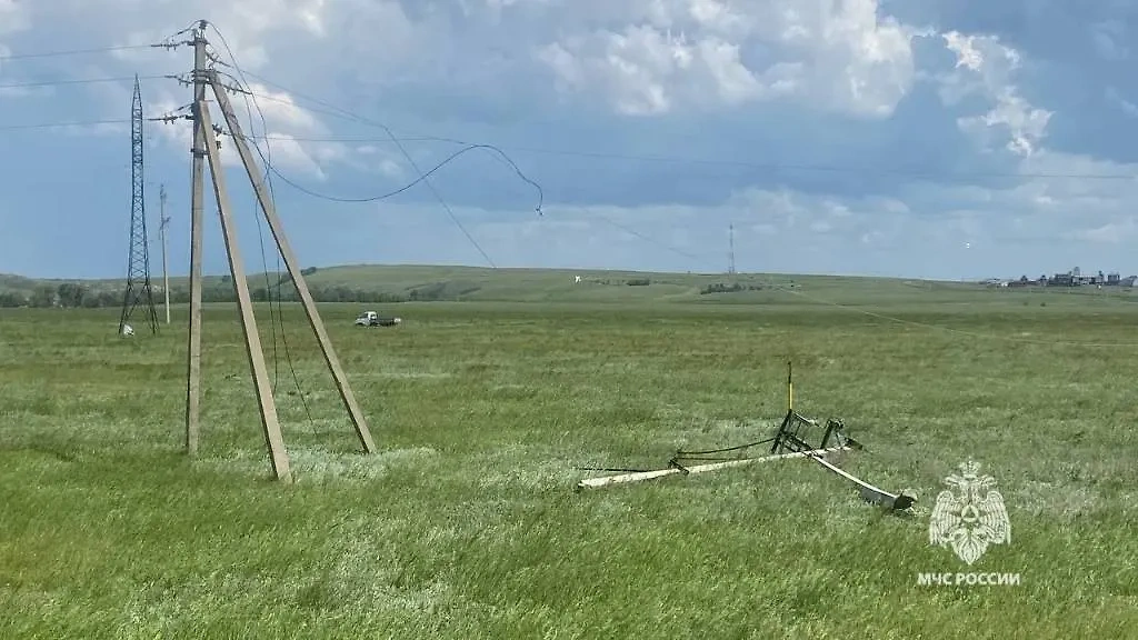 Последствия торнадо в Башкирии. Фото © Telegram / МЧС Башкортостан