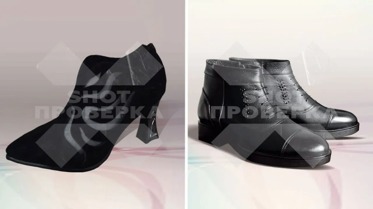 Обувь, выпускаемая в КНДР. Коллаж © SHOT ПРОВЕРКА