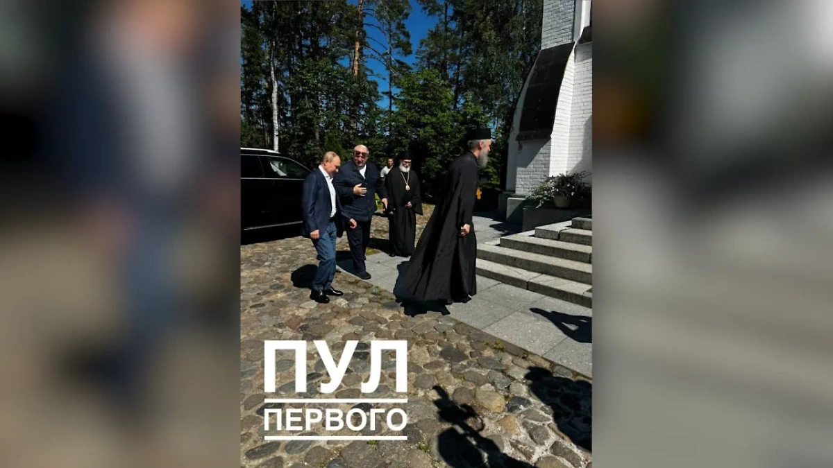 Путин и Лукашенко на Валааме. Фото © "Пул Первого"