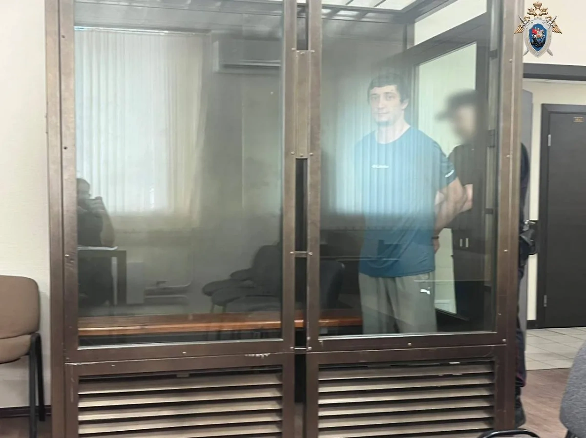 Надир Абалов в зале суда. Фото © Telegram / Столичный СК