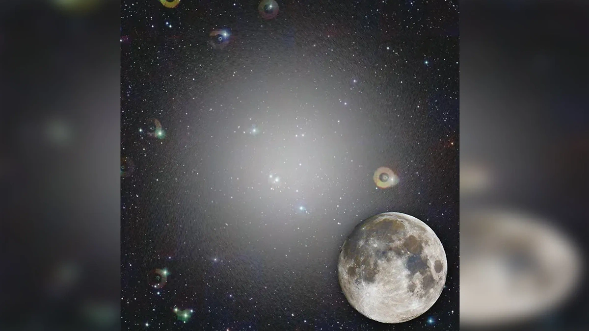 Так выглядела бы галактика – спутник Млечного Пути Чаша II, если бы она была в несколько тысяч раз ярче (художественное изображение). Фото © Huffpost.com 