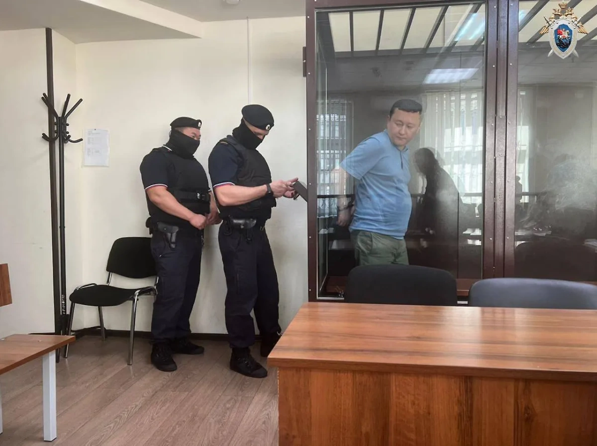 Азиз Курбанов в зале суда. Фото © Telegram / Столичный СК