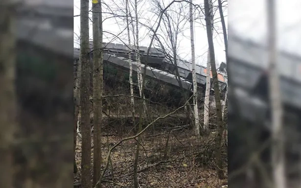 Сход вагонов в Рязанской области. Обложка © Telegram / Московская межрегиональная транспортная прокуратура