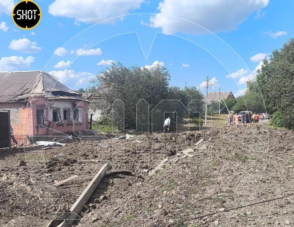 ВСУ обстреляли село в Белгородской области, ранены двое детей. Фото © Telegram / SHOT