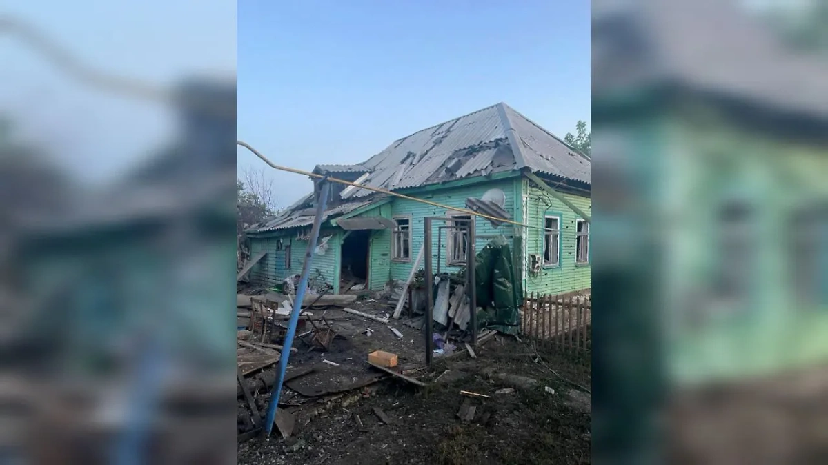 Обстрел ВСУ города Суджа в Курской области. Фото © Telegram / Алексей Смирнов