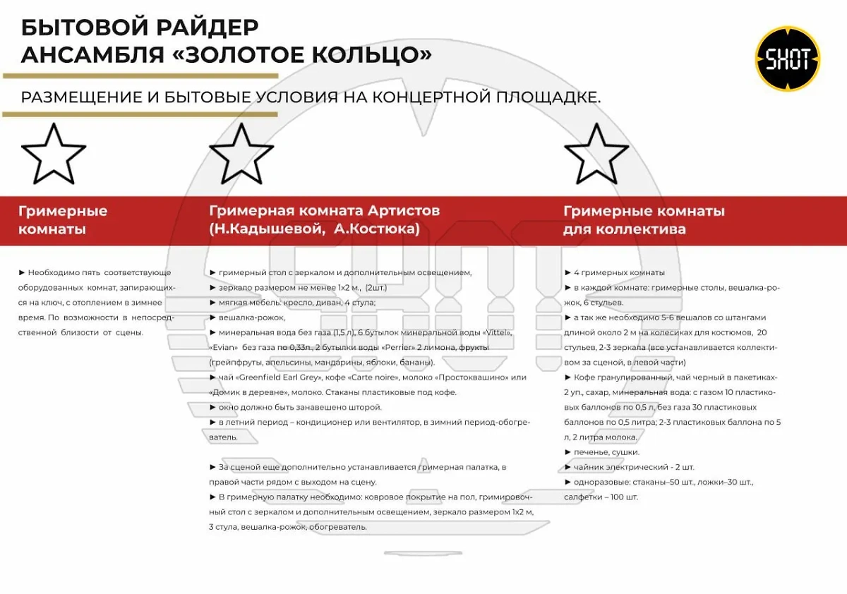 Райдер ансамбля Надежды Кадышевой. Изображение © SHOT