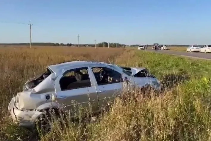 Последствия смертельного ДТП в Мордовии. Фото © Telegram / МВД по Республике Мордовия