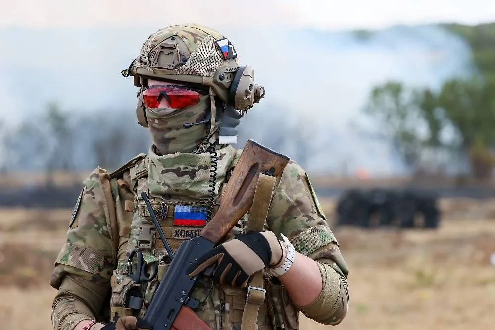 Российский военный в зоне СВО. Фото © ТАСС / Александр Река