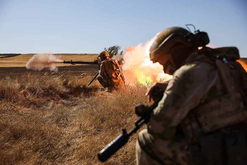 Военнослужащие России в зоне СВО. Фото © ТАСС / Александр Река