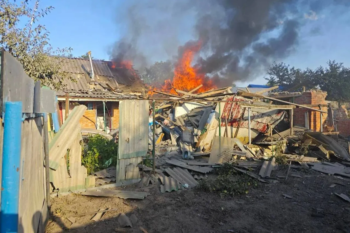 Последствия обстрела города Шебекино. Фото © Telegram / Настоящий Гладков