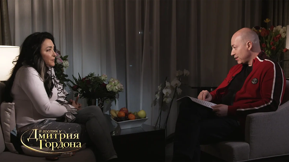 Интервью у Гордона*, в котором Лолита отказалась обсуждать вопросы взаимоотношений России и Украины. Фото © Youtube / В гостях у Гордона*