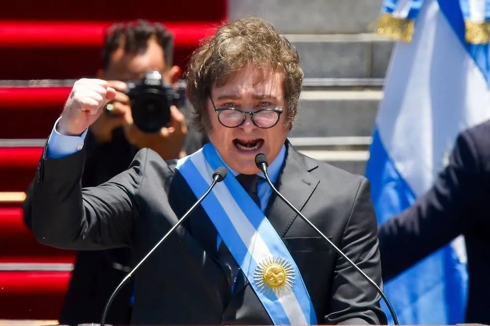 Президент Аргентины Хавьер Милей. Обложка © ТАСС / AP / Gustavo Garello