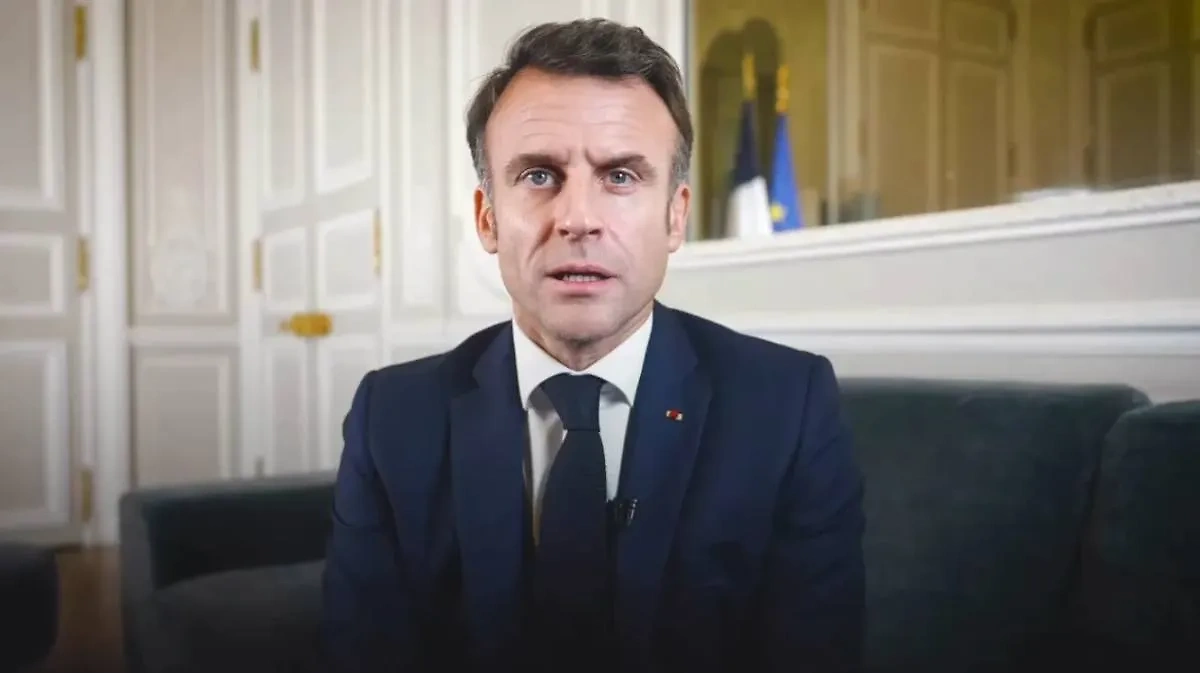 Президент Франции Эмманюэль Макрон. Обложка © t.me / emmanuelmacron