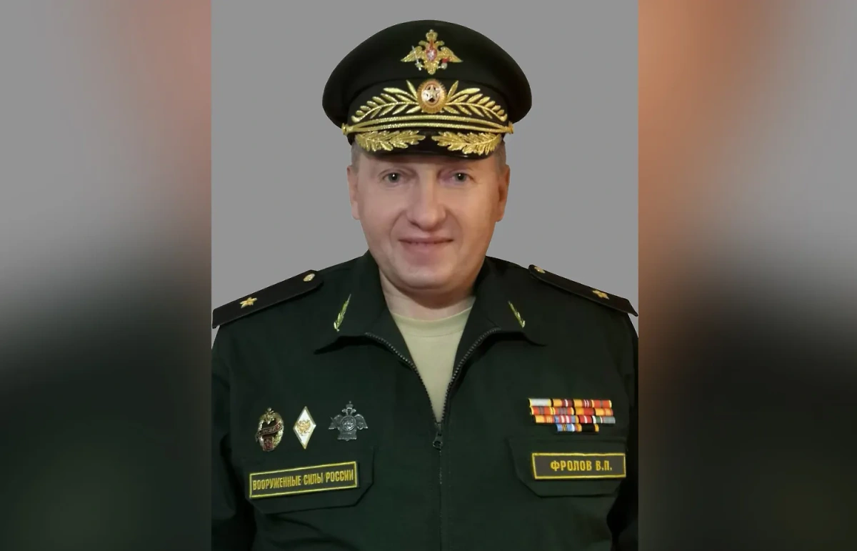 Замкомандующего 8-й армией генерал-майор Владимир Фролов. Обложка © t.me / Жога