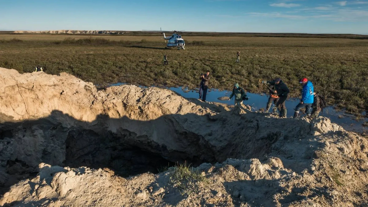 Учёные поняли, почему на Ямале столько газовых кратеров. Обложка © Shutterstock