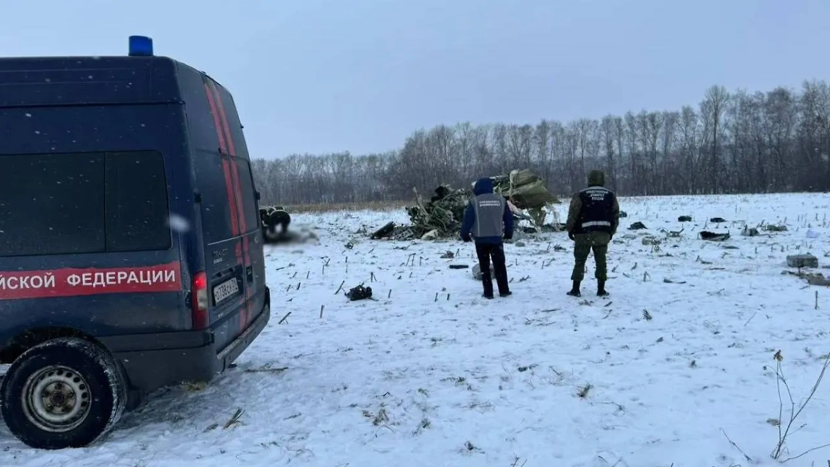 Место крушения Ил-76 в Белгородской области. Обложка © LIFE