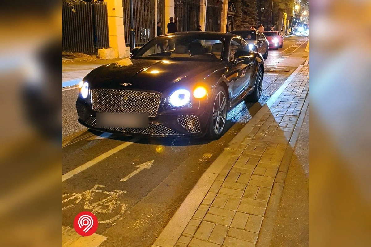 Bentley Парвиза Ясинова. Фото © Telegram / Дептранс Москвы