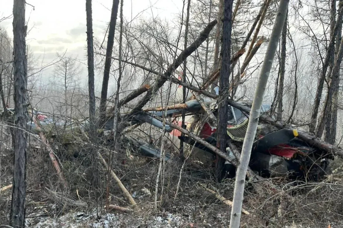 Самолёт Ан-3 после аварийной посадки. Обложка © Telegram / Восточное межрегиональное следственное управление на транспорте СК России