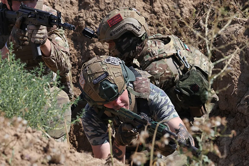 Боевые действия в курском приграничье. Фото © ТАСС / Алексей Коновалов