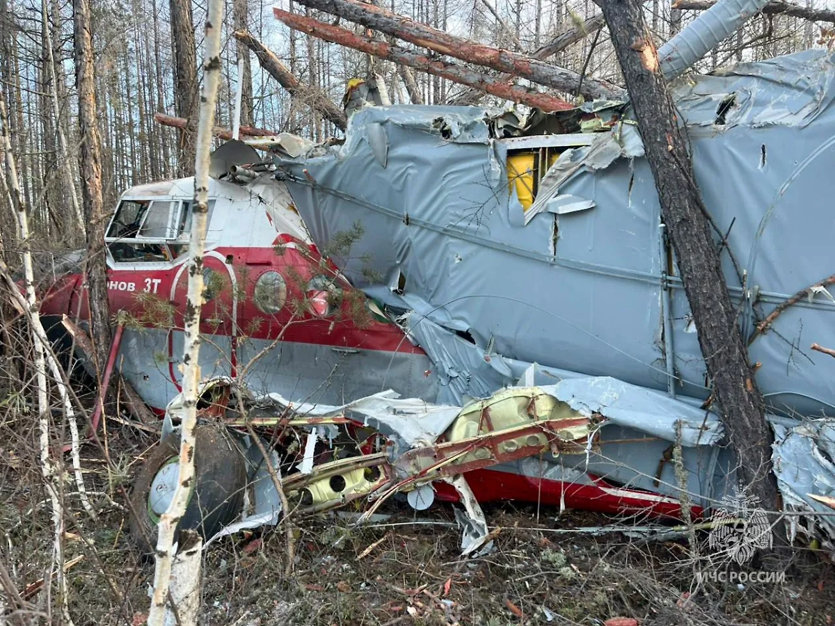 При аварийной посадке самолёта Ан-3 в Якутии погиб пассажир. Обложка © МЧС Республики Саха (Якутия)