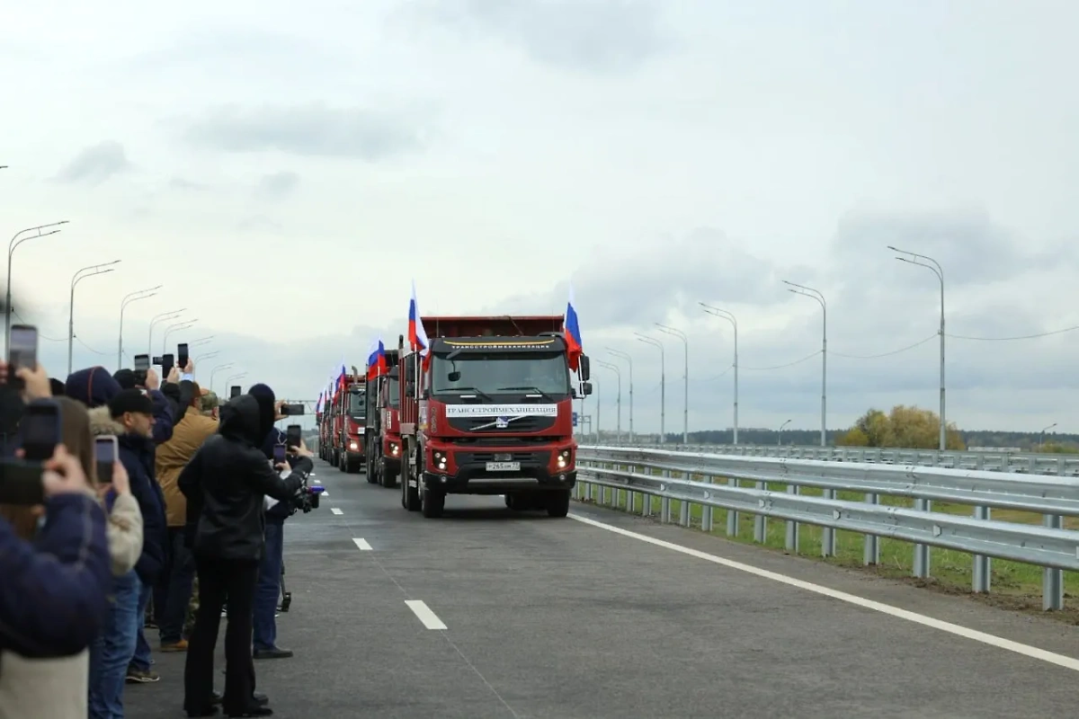 Новый участок трассы М-5 в Люберцах. Обложка © Telegram / Воробьёв LIVE