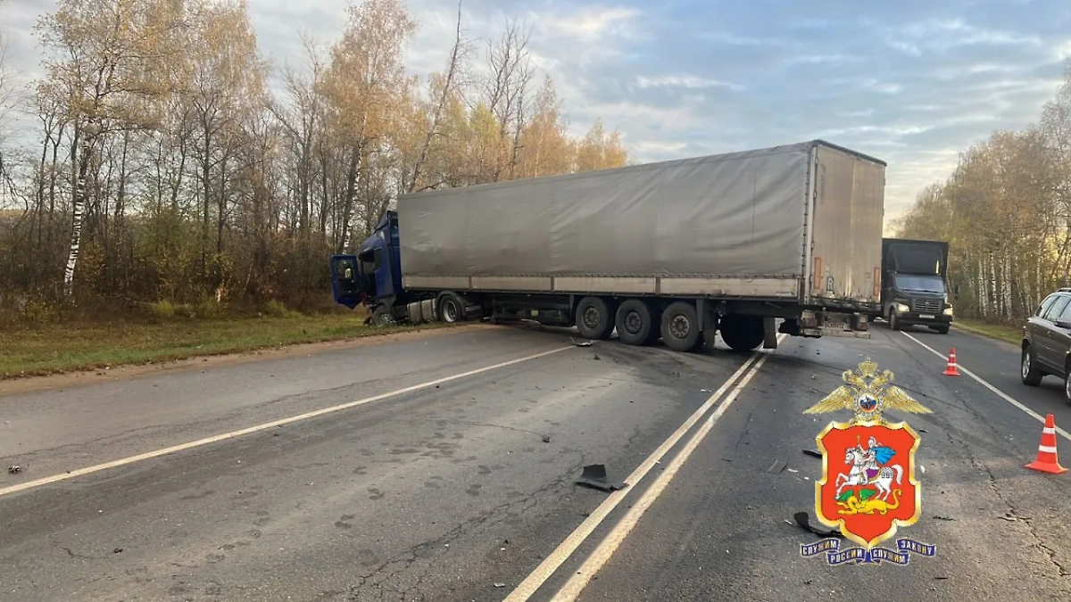 Место смертельного ДТП в Домодедово. Фото © ГУ МВД России по Московской области