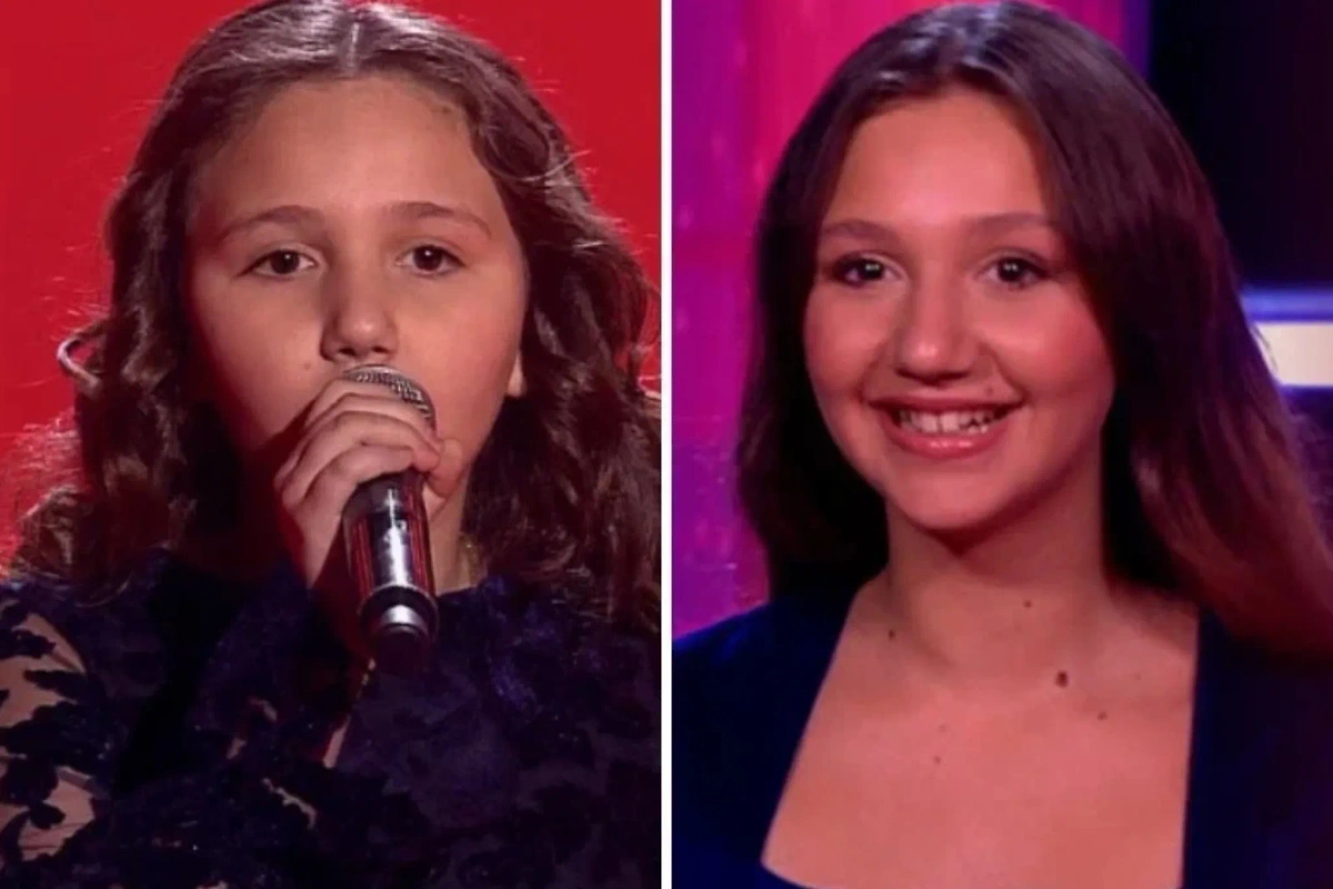 Олеся Казаченко тогда и сейчас. Фото © YouTube / The Voice Kids Russia / Голос Дети, © VK / TalantTV 