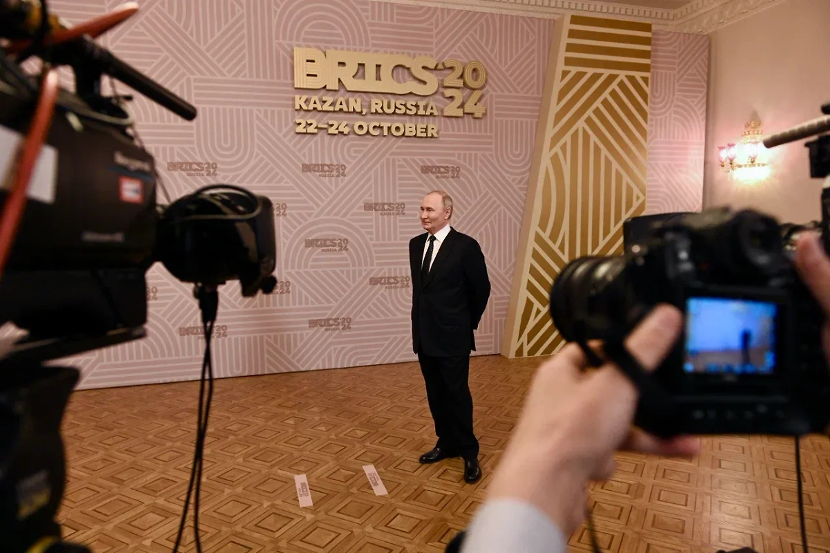 Владимир Путин на саммите БРИКС в Казани. Фото © Life.ru/Павел Баранов