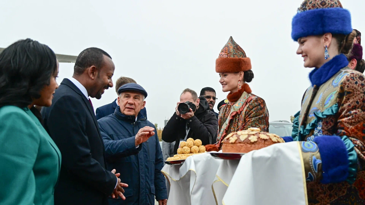 Прибытие в Казань Премьер-министра Эфиопии Абий Ахмеда. Фото © Пресс-служба главы Татарстана