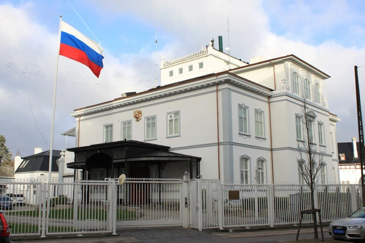 Здание российского посольства в Копенгагене. Фото © Telegram / Russian Embassy in Denmark