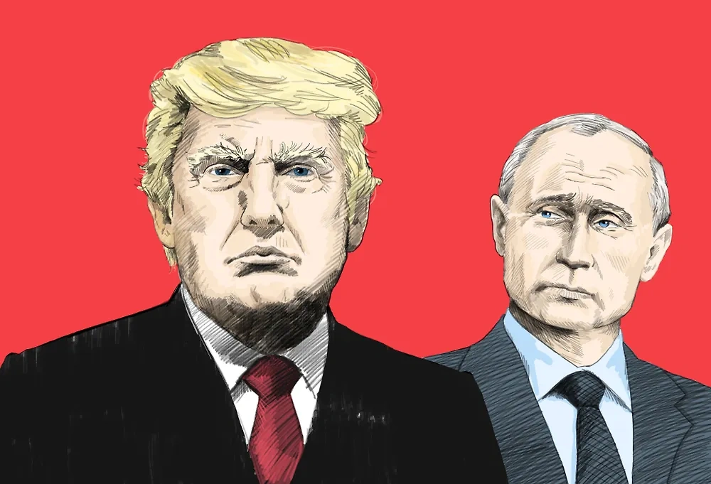 Песков указал на отсутствие в СМИ цитат Трампа о якобы его злости на Путина. Обложка © Shutterstock / FOTODOM / TPYXA_ILLUSTRATION