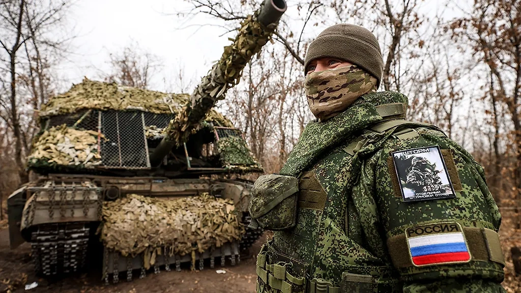 Российский военный в зоне СВО. Фото © ТАСС / Александр Река