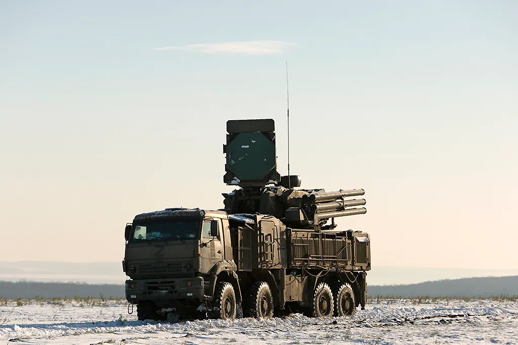 Боевое дежурство системы ПВО «Панцирь». Фото © ТАСС / Николай Гынгазов