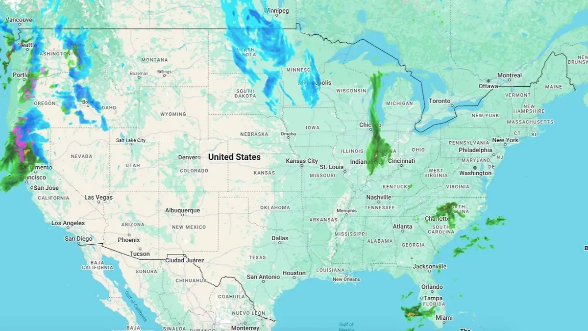 Циклоны над США 20 ноября 2024 года. Фото ©  weathernationtv.com 