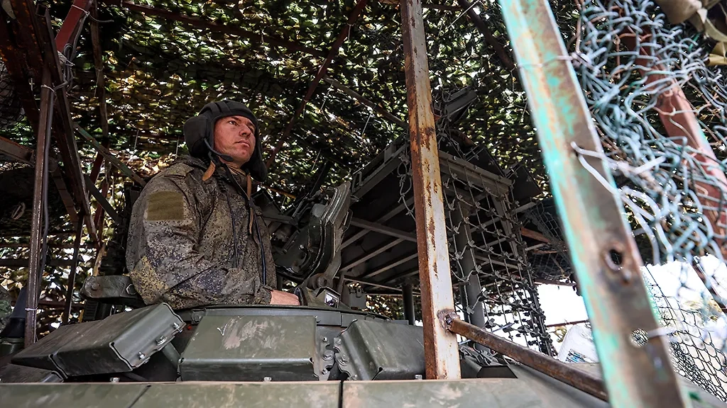 Российский военный в зоне СВО. Фото © ТАСС / Александр Река